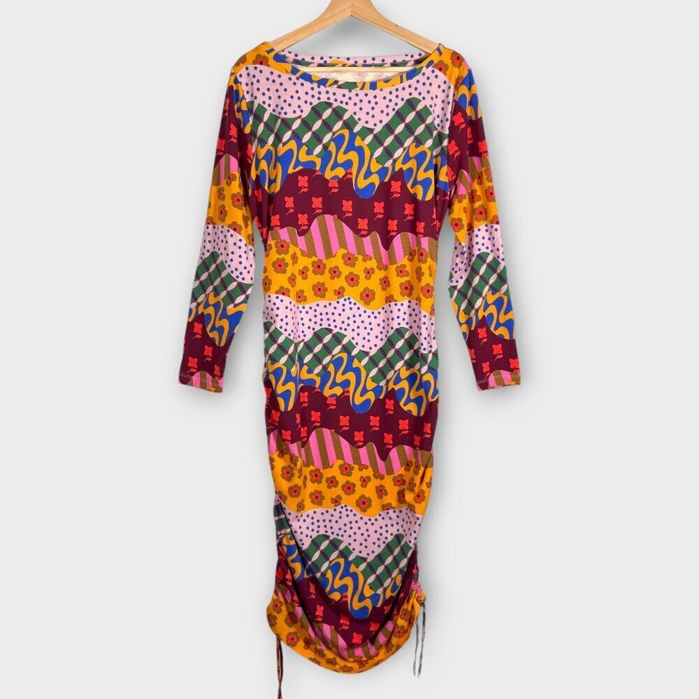 🦜 Target Latin Heritage Month Bodycon Dress XL Maximalist Boho Funk